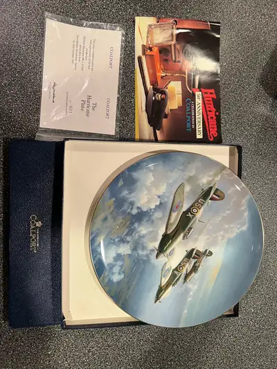 Coalport Hurricane 50th anniversary plate, View more