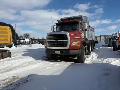 1996 L9000 Ford Dump Truck M11 8LL Transmission 456 Axel Ratio Good fuel tanks Inquire about all oth...