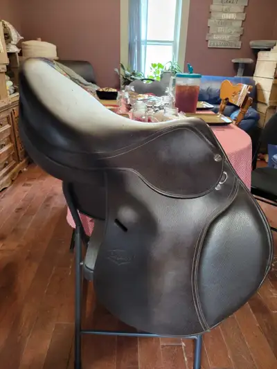 Very lightly used English saddle. I bought it brand new for a different horse that I no longer have....