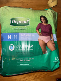 Depend women’s adult diapers couches Medium (18)