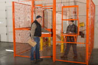 security fencing, wire mesh partitions, condo lockers, tool crib