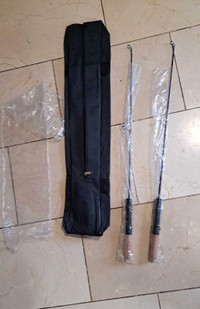 2 NEW Ice Fishing Rods & Carrying Case