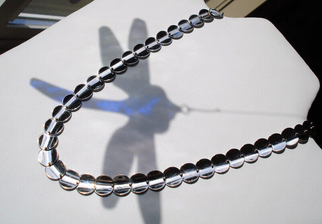 GORGEOUS 24.0 Grams, 17.5 inch 14k Brushed White Gold Disc Neckl in Sony Playstation 4 in Delta/Surrey/Langley - Image 4