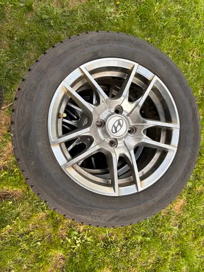 Winter tires on Hyundai rims $200 OBO