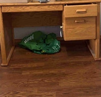 free love seat , couch , two end tables and desk
