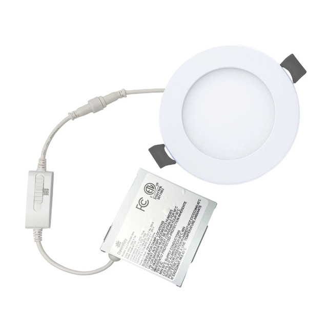 4" LED Slim Panel Round White-6pcs in one pack in Other Business & Industrial in Oshawa / Durham Region - Image 3