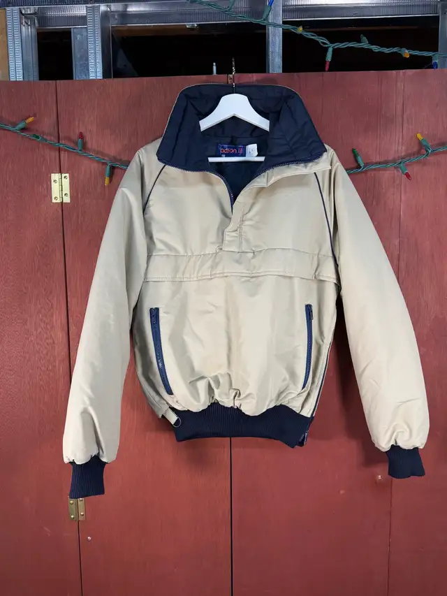 Vintage Rice Action II Mens Anorak Ski Jacket Tan Size Medium in Men's in Calgary - Image 10