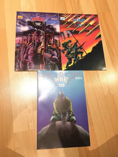 Marvel Comics The War Vol 1,2,4 Lot Trade Paperbacks 1989 Graphi, View more