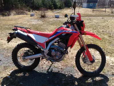 Very good condition CRF 300l . New tires and fresh oil change. Has been used lightly as a dual sport...