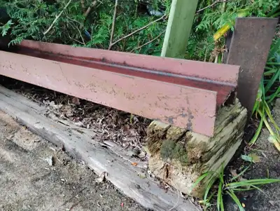This I-Beam was stored outside so there is some rust showing but it is new product, never used. Loca...