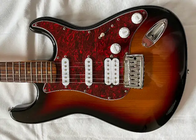 JAY TURSER VINTAGE SUNBURST ELECTRIC GUITAR WITH CASE in Guitars in Vernon - Image 5