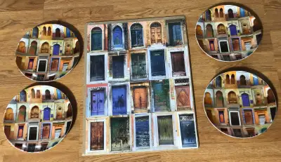 Easy Life Marrakesh x4 Desert Plate 8" & 12"x16" Ikea Print-1999, View more