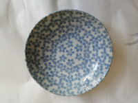 Vintage blue and white porcelain bowl/plate