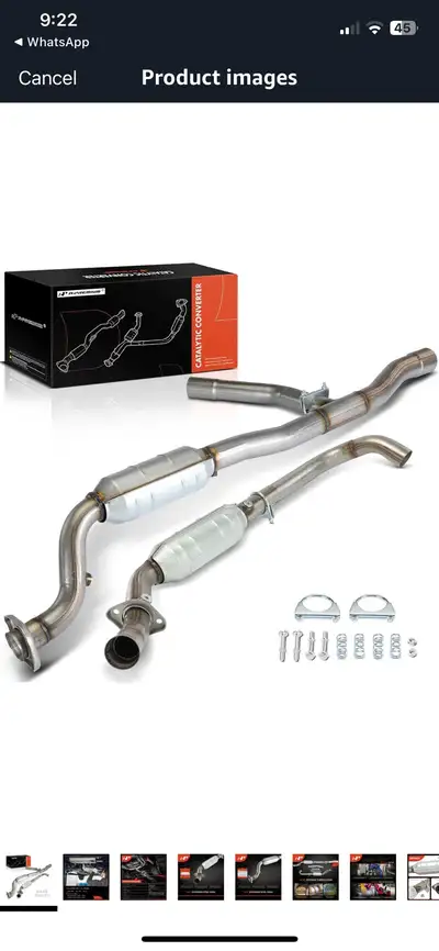 This A-Premium Left & Right 2-PC Catalytic Converter Kit is a direct-fit replacement for your vehicl...