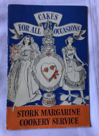 Cakes for All Occasions 1952 giveaway Stork Margarine 