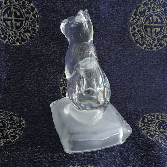 Cat Figurine, Clear Crystal Glass, d'Arques France, Vintage in Arts & Collectibles in City of Toronto - Image 2