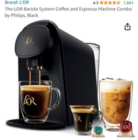 The LOR Barista System Coffee and Espresso Machine Combo