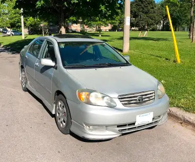 For sale: 2003 Toyota Corolla S Lady driven car, very reliable, very well taken care of, no issues,...