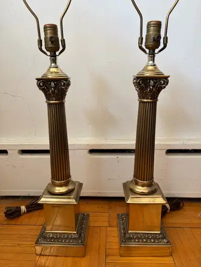Vintage Brass Table Lamp, View more
