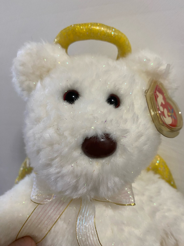 TY beanie baby Halo Bear ii year 2000. Brown nose sparkle wings  in Arts & Collectibles in City of Halifax - Image 2