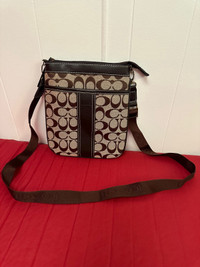 (NEW) Coach Brown Mini Rowan File Shoulder Crossbody Bag - $30