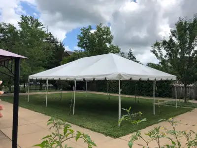Commercial grade white west coast frame tents. Selling because we retired them from our event rental...