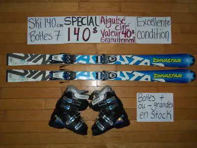 ENSEMBLES KIT DE SKI ALPIN TWIN TIP 140 144 146 CM, View more