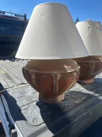 2 lamps (clay)
