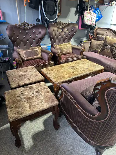 Antique Sofa Set and Table Set, View more