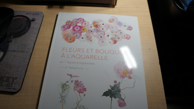 FLEURS ET BOUQUETS A L'AQUARELLE BOOK in Other in Norfolk County