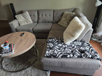 Grey sectional sofa 