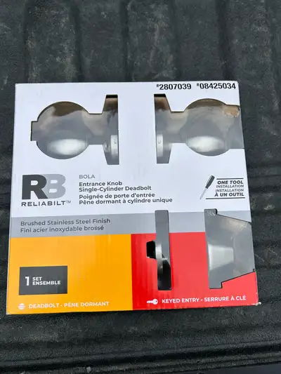 Reliabilt Bola Entrance Knob and Deadbolt, View more