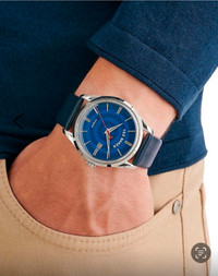 Ted Baker Watch. LEYTONL. Men’s. Leather blue strap. Brand New!