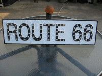 Enhanced Porcelain ‘ROUTE 66’ Sign