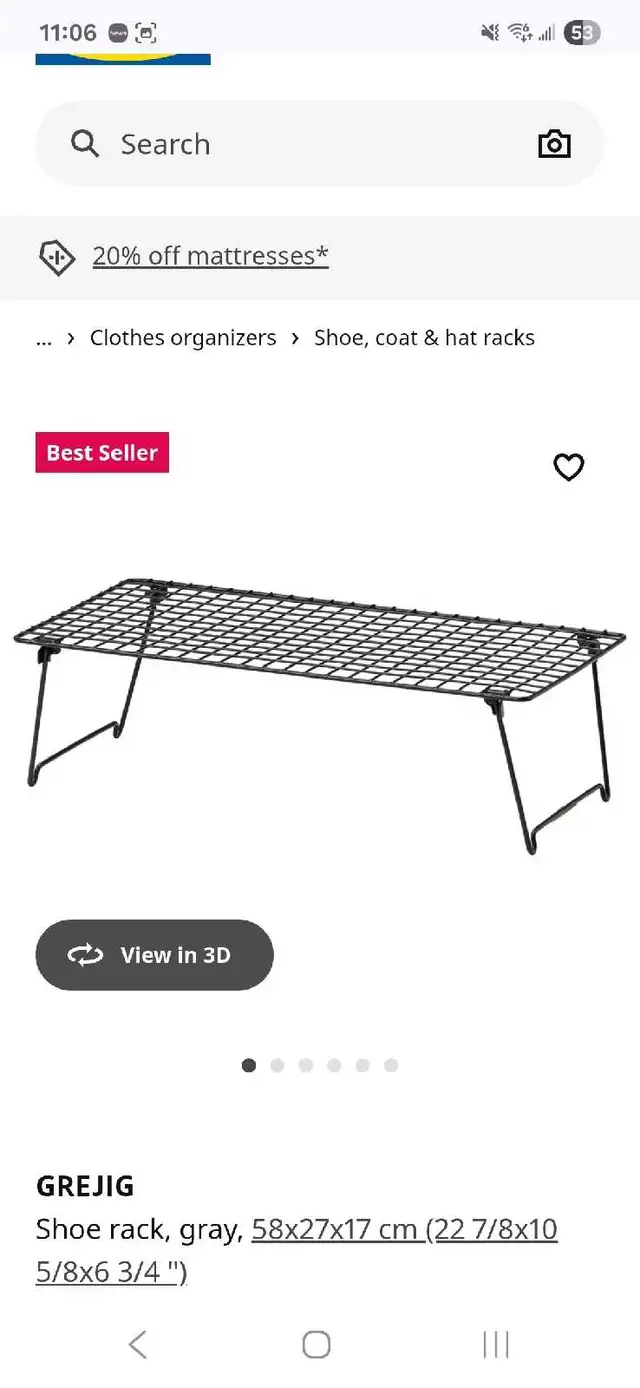 Grejig Ikea shoe rack
