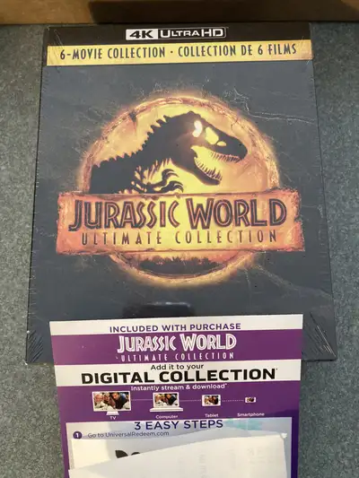 Digital copy code ONLY Jurassic World Ultimate Collection 6 film, View more