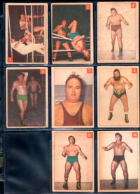 PARKHURST 1954-55 LUTTE WRESTLING LOT DE 33 CARTES DIFFÉRENTES