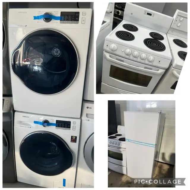Apartment size 24 inch w fridge stove washer dryer set  in Washers & Dryers in Oakville / Halton Region - Image 2