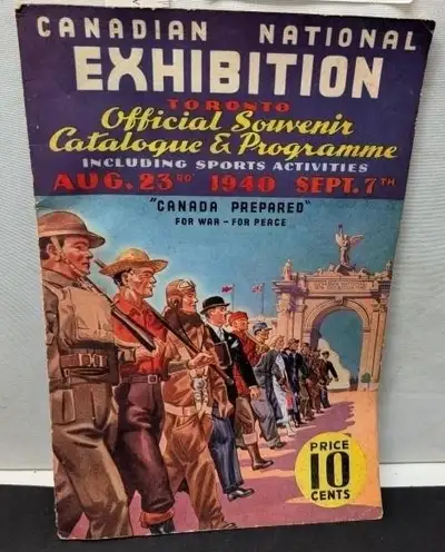 VINTAGE 1940 CNE OFFICIAL SOUVENIR CATALOGUE & PROGRAMME 104 pgs, View more