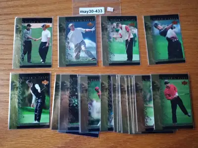 2001 Upper Deck TIGER WOODS TIGER TALES group 20 cards  missing, View more