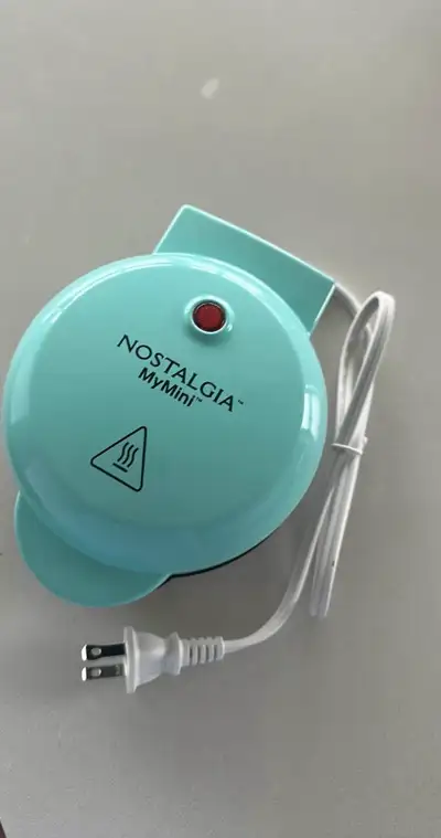Nostalgia Mini Waffle Maker – Used Once, Like New Condition, View more