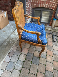 cane back berger arm chair