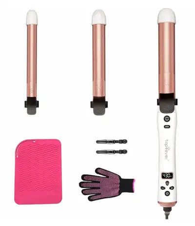 3 in 1 Auto Rotating Curling Iron - TOP4EVER  Hair Curler, View more