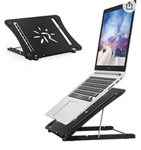 Laptop Stand, Portable Foldable Muti-Angles Laptop Riser, Alumin