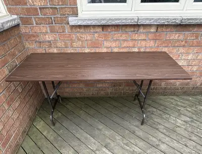 Rectangular Laminate Folding Banquet Table, 30.25" x 72.25", View more