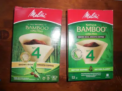 Melitta No. 4 Bamboo Coffee Filters, View more