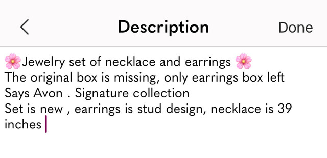 Avon Jewelry set in Jewellery & Watches in City of Toronto - Image 2