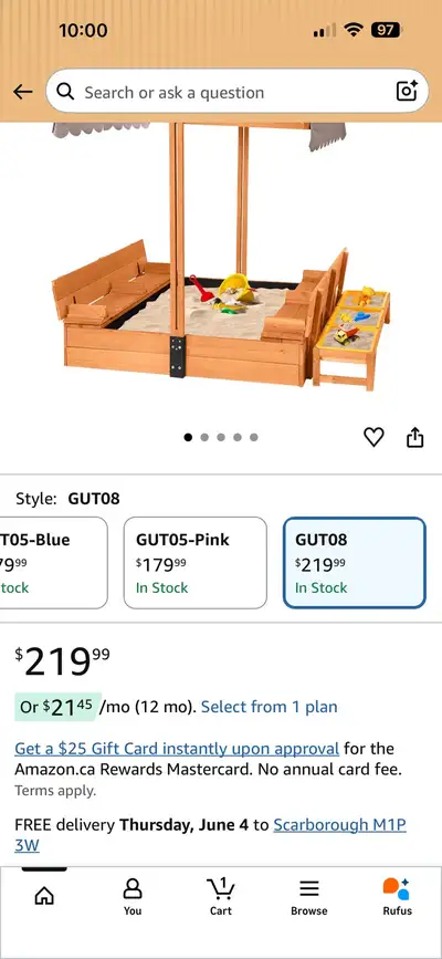 Sandbox brand new(delivery available), View more