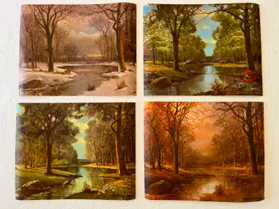 Set of four 14" x 11" prints by Robert Wood, View more