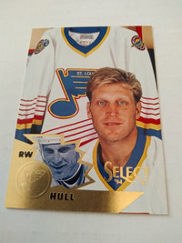 Brett hull select hockey card in excellent condition 